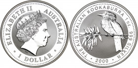 Australia. 2000. Isabel II. 1 dolar. (Kr. 416). Kookabuma. AG. 31,42 g. Proof.