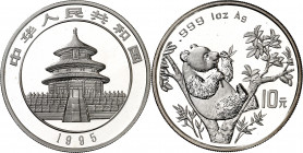 China. 1995. 10 yuan. (Kr. 732.1). AG. 31,14 g. S/C.