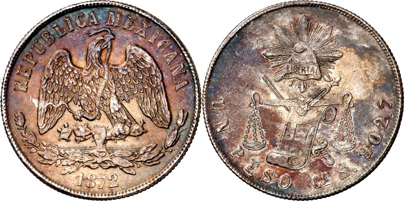 México. 1872. Guanajuato. S. 1 peso. (Kr. 408.4). AG. 27,05 g. EBC-.