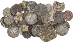 Lote de 39 monedas locales catalanas. Imprescindible examinar. BC-/MBC-.