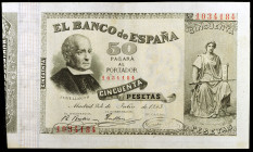 1893. 50 pesetas. (Ed. B85) (Ed. 301). 24 de julio, Jovellanos. Raro. MBC+.