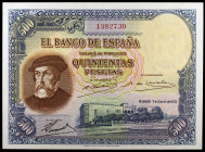 1935. 500 pesetas. (Ed. C16) (Ed. 365). 7 de enero, Hernán Cortés. S/C-.