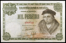 1946. 1000 pesetas. (Ed. D54) (Ed. 453). 19 de febrero, Vives. Lavado y planchado. Raro. MBC-.