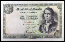 1949. 1000 pesetas. (Ed. D59) (Ed. 458). 4 de noviembre, Santillán. Escaso. MBC+.