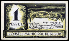Begur. 1 peseta. (T. 415). MBC.