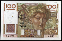 Francia. 1953. Banco de Francia. 100 francos. (Pick 128d). 5 de febrero. Manchitas. MBC-.