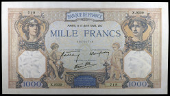 Francia. 1940. Banco de Francia. 1000 francos. (Pick 90c). 11 de abril. EBC.