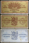 Finlandia. Lote de 3 billetes. BC/MBC+.