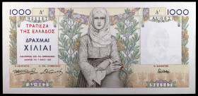 Grecia. 1935. Banco de Grecia. 1000 dracmas. (Pick 106a). 1 de mayo. MBC+.
