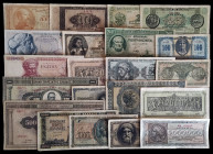 Grecia. Lote de 21 billetes de diversos valores y fechas. BC/EBC.