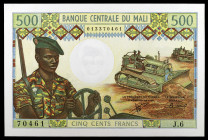 Mali. s/d (1973-1984). Banco Central. 500 francos. (Pick 12b). S/C-.