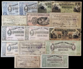 México. Chihuahua. Lote de 15 billetes de distintos valores, fechas y entidades bancarias. Conjunto raro. BC/EBC.