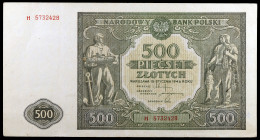 Polonia. 1946. Banco Nacional. 500 zlotych. (Pick 121). 15 de enero. Escaso. MBC+.