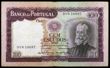 Portugal. 1961. Banco de Portugal. 100 escudos. (Pick 165a). 19 de diciembre, Pedro Nunes. Escaso. BC+.