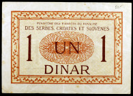 Yugoslavia. s/d (1919). Ministerio de Finanzas. 1 dinar. (Pick 12). MBC.