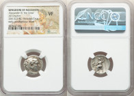 MACEDONIAN KINGDOM. Alexander III the Great (336-323 BC). AR drachm (17mm, 12h). NGC VF. Late lifetime issue of Abydus(?), ca. 328-323 BC. Head of Her...