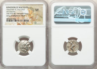 MACEDONIAN KINGDOM. Alexander III the Great (336-323 BC). AR drachm (17mm, 11h). NGC VF. Posthumous issue of Colophon, ca. 310-301 BC. Head of Heracle...