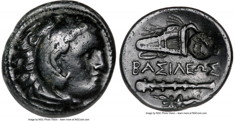 MACEDONIAN KINGDOM. Alexander III the Great (336-323 BC). AE unit (20mm, 5.66 gm...