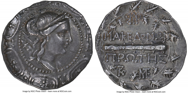 MACEDON UNDER ROME. First Meris. Ca. 167-148 BC. AR tetradrachm (31mm, 16.75 gm,...