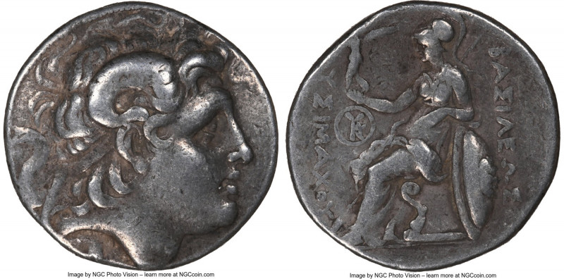 THRACIAN KINGDOM. Lysimachus (305-281 BC). AR tetradrachm (27mm, 1h). NGC Choice...