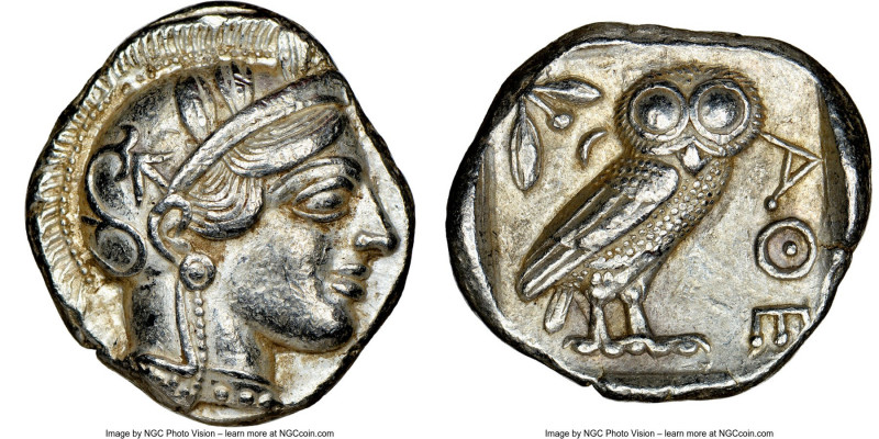 ATTICA. Athens. Ca. 440-404 BC. AR tetradrachm (24mm, 17.18 gm, 10h). NGC Choice...