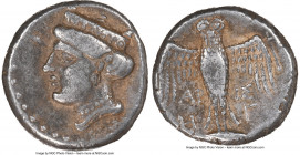 PONTUS. Amisus (as Peiraieus). Ca. late 5th-4th centuries BC. AR siglos (17mm, 5.70 gm 2h). NGC VF 4/5 - 4/5. Persic standard, ca. 400-360 BC, Aris-, ...