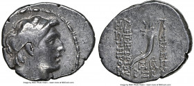 SELEUCID KINGDOM. Demetrius I Soter (162-150 BC). AR drachm (19mm, 1h). NGC VF. Antioch on the Orontes, dated Seleucid Era 162 (151/0 BC). Diademed he...