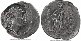 SELEUCID KINGDOM. Demetrius I Soter (162-150 BC). AR drachm (18mm, 3.93 gm, 11h). NGC XF 3/5 - 3/5, brushed. Ecbatana. Diademed head of Demetrius I ri...