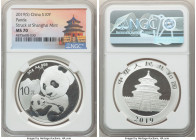 People's Republic 3-Piece Lot of Certified silver Panda 10 Yuan 2019 MS70 NGC, KM-Unl. Struck at the Shenzhen, Shanghai, and Shenyang mints. Sold as i...