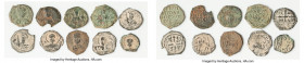 Principality of Antioch. Tancred (1101-1112) 10-Piece Lot of Uncertified Assorted Folles ND, Includes various types, generally in Fine to VF condition...