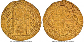 Charles V gold Franc à Pied ND (1364-1380) MS65 NGC, Paris mint, Fr-284, Dup-360. 3.79gm. Emission from 20 April 1365. Showing a centered and mostly d...
