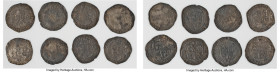 Charles I 8-Piece Lot of Uncertified Assorted Shillings, Average grade fine. Average diameter 28.6mm. Average weight 5.42gm. Sold as is, no returns. ...