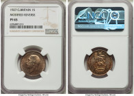 George V Proof Shilling 1927 PR65 NGC, KM833. Mintage: 15,000. Modified Reverse. Representing the key date of this variety with a considerably lower m...