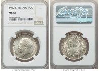 George V 1/2 Crown 1912 MS63 NGC, KM818.1, S-4011. A sleek, boldly struck specimen. 

HID09801242017

© 2022 Heritage Auctions | All Rights Reserv...