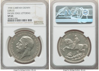 George V Specimen Crown 1935 SP65 NGC, KM842, S-4049. Incused edge lettering variety. Struck to commemorate the Silver Jubilee of George V. A true gem...
