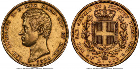 Sardinia. Carlo Alberto gold 100 Lire 1834 (Eagle)-P AU53 NGC, Turin mint, KM133.1, Fr-1138. AGW 0.9332 oz. 

HID09801242017

© 2022 Heritage Auct...
