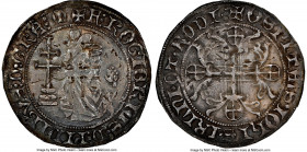 Knights of Rhodes. Roger of Pins Gigliato ND (1355-1365) AU53 NGC, 3.85gm. A well centered strike with teal and violet toning. 

HID09801242017

©...