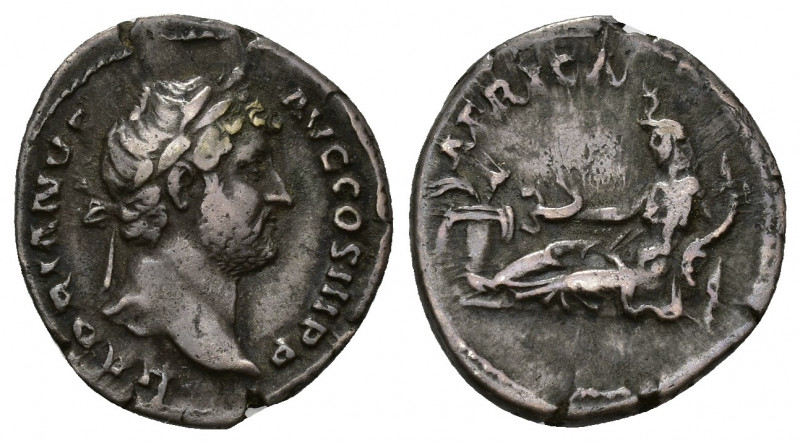 IMPERIO ROMANO. ADRIANO. Denario. Roma (130-133). R/ África recostada a izq. con...