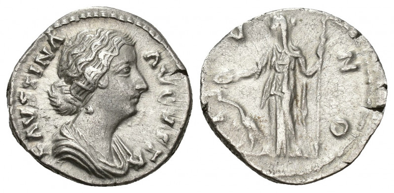 IMPERIO ROMANO. FAUSTINA LA MAYOR (bajo Marco Aurelio). Denario. Roma (161-176)....