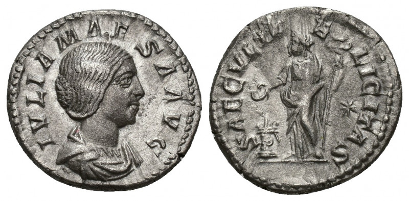 IMPERIO ROMANO. JULIA MAESA (bajo Heliogábalo). Denario. Roma (218-222). R/ Feli...