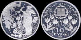 GREECE: 10 Euro (2006) in silver (0,925) commemorating Mount Olympus national park / Zeus. Inside slab by NGC "PF 69 ULTRA CAMEO / ZEUS". Cert number:...