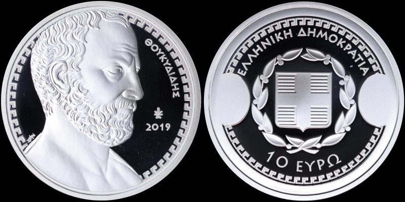 GREECE: 10 Euro (2019) in silver (0,925) commemorating the Greek Culture / Histo...