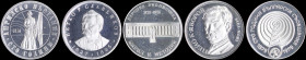 BULGARIA: Lot of 5 silver (0,500) coins composed of 5 Leva (1976), 5 Leva (1977), 2x 5 Leva (1978) & 5 Leva (1979). (KM 97+99+100+101+103) & (Nikolov ...