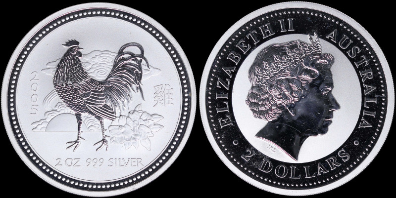 AUSTRALIA: 2 Dollars (2005) in silver (0,999) commemorating the Year of the Roos...