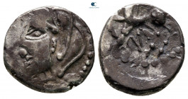 Central Gaul. Lemovice 100-50 BC. Quinarius AR