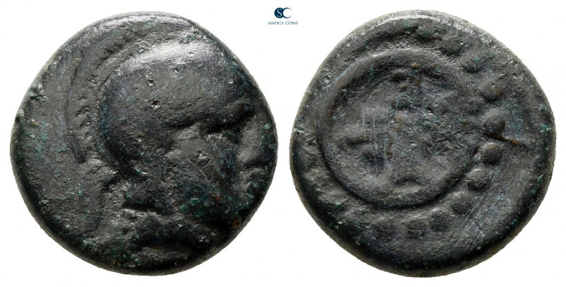 Thrace. Mesembria circa 350-200 BC. 
Bronze Æ

13 mm, 2,38 g



nearly ve...