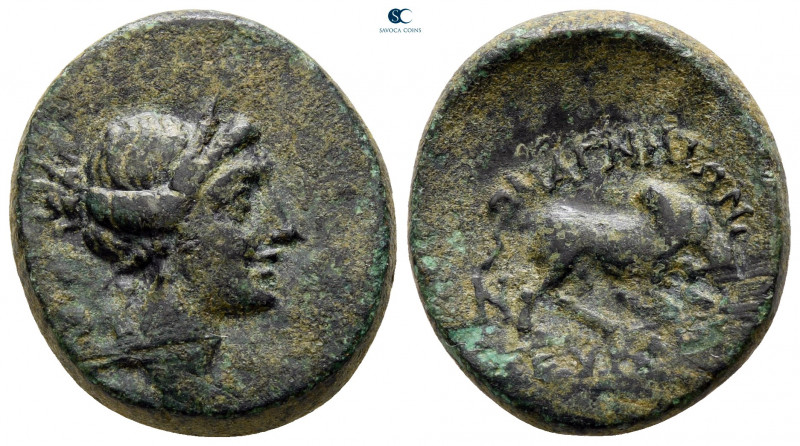 Ionia. Magnesia ad Maeander circa 200-0 BC. 
Bronze Æ

22 mm, 9,05 g



v...