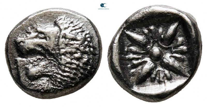 Ionia. Miletos circa 525-475 BC. 
Diobol AR

10 mm, 1,09 g



very fine