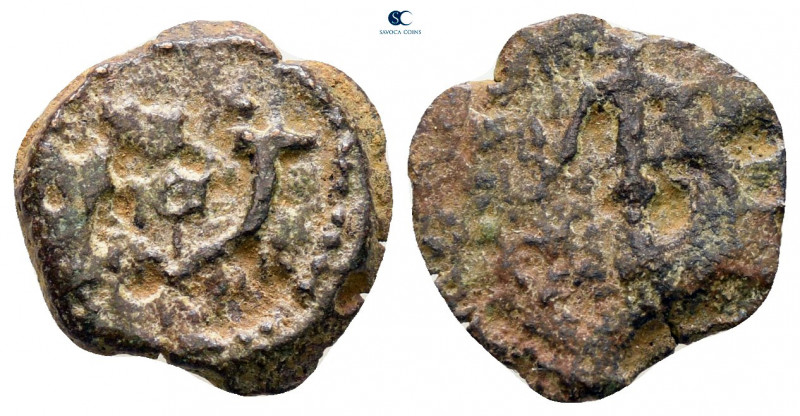 Judaea. Jerusalem. Herodians. Herod I (the Great) 40-4 BC. 
Prutah Æ

13 mm, ...