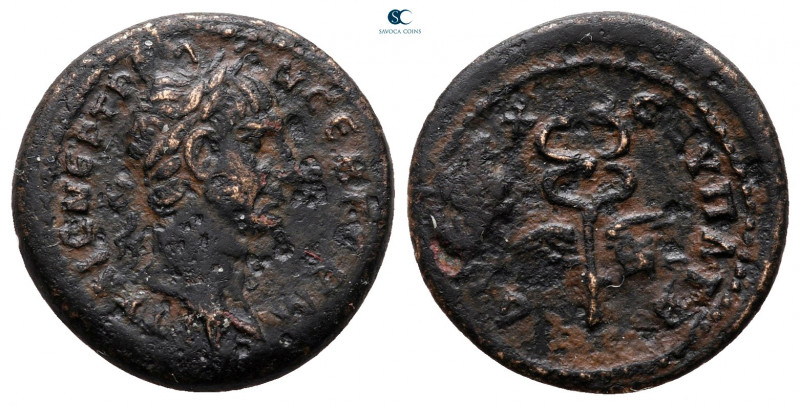 Seleucis and Pieria. Antioch. Trajan AD 98-117. 
Bronze Æ

17 mm, 2,18 g

...